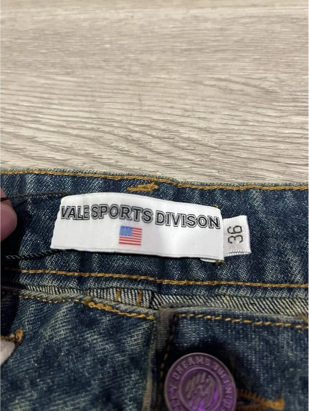 Relaxed Dark Blue Patchwork Jeans with Drawstring Waist